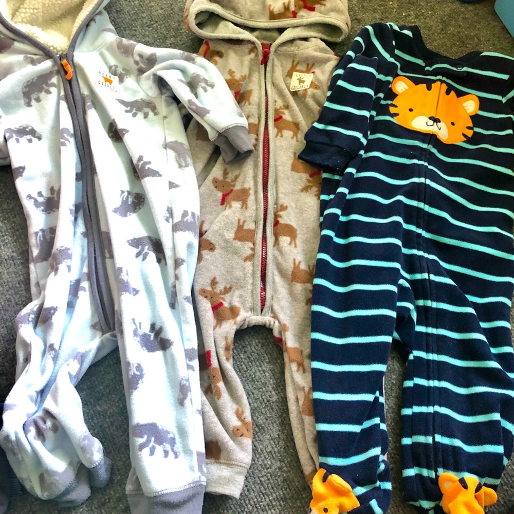 Baby boy 9 months onesie bundle.